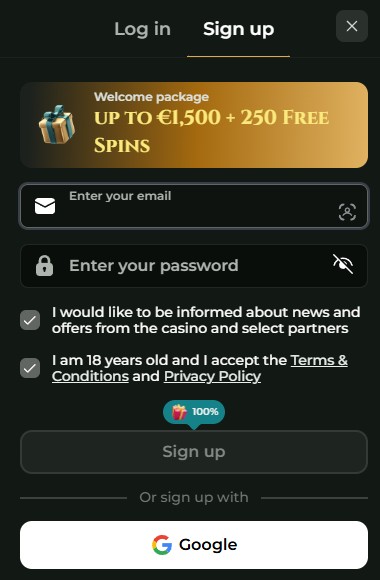 Goldzino casino registration