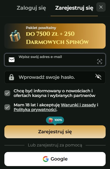 Goldzino Registration